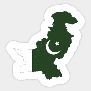 Pakistan Map Sticker